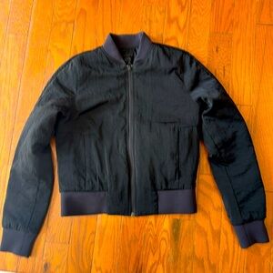 Lululemon Black Non-Stop Bomber Jacket - 6, Reversible!